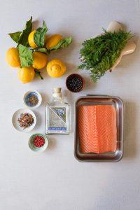 Elephant Strength Gin cured salmon gravlax
