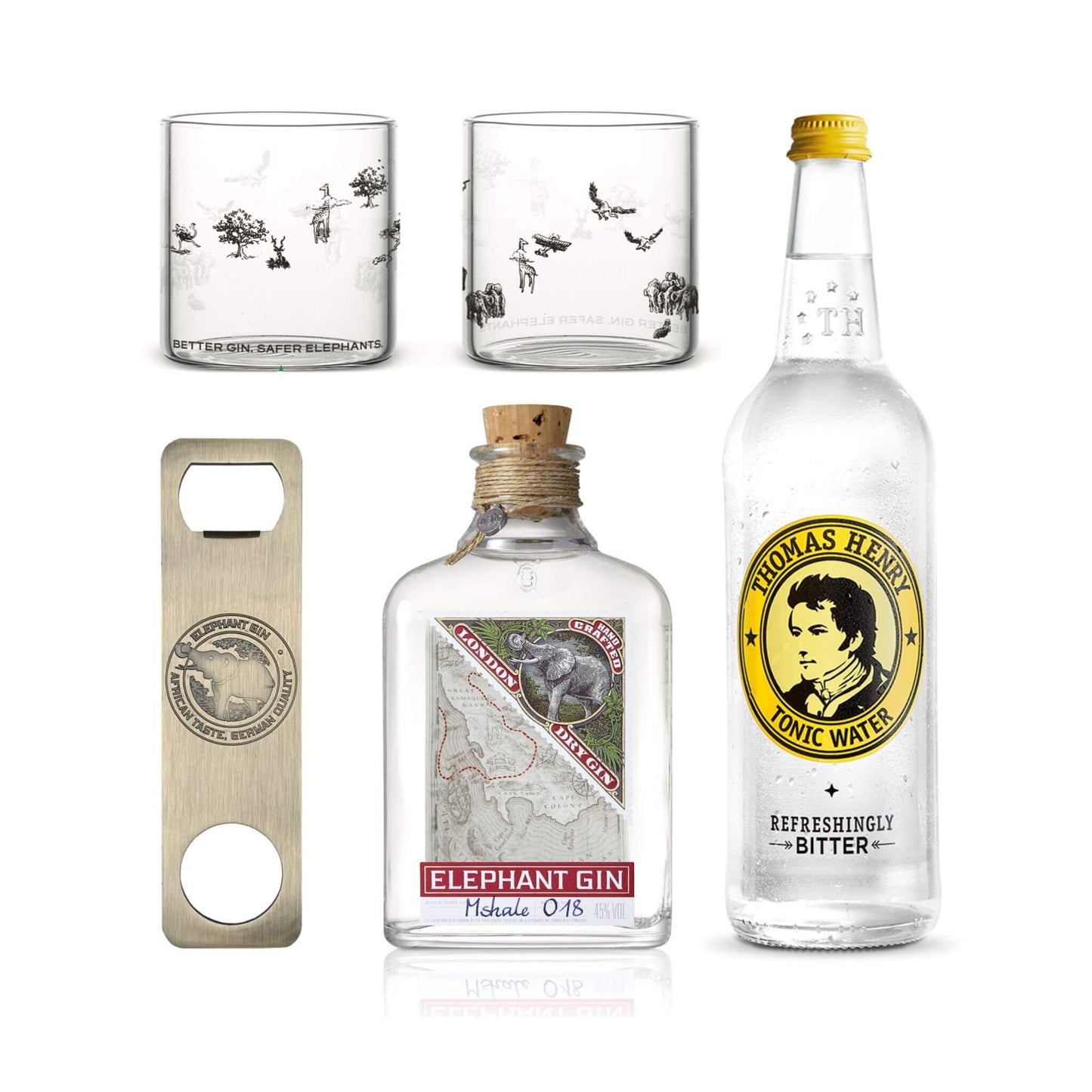 Elephant London Dry Gin 500ml Special Bundle