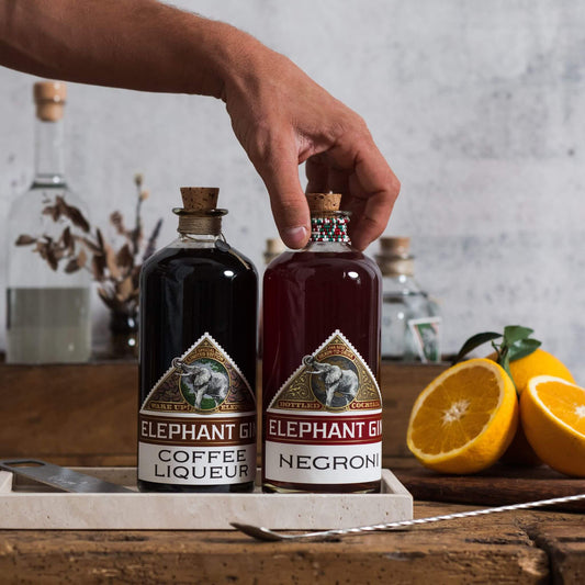Elephant Gin Negroni 700ml & Coffee Liqueur 700ml Bundle