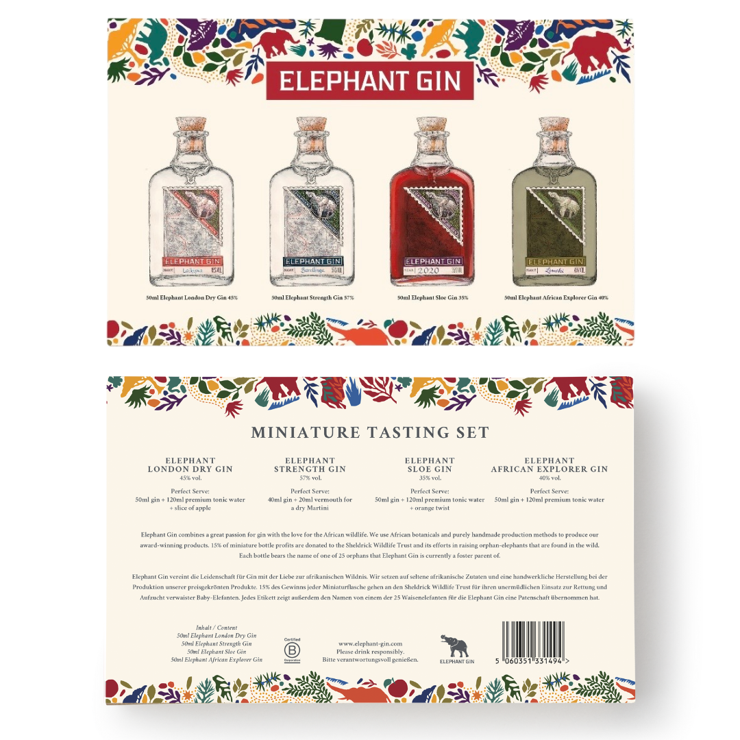 Elephant Gin Mini Tasting Set (4 x 50 ml)