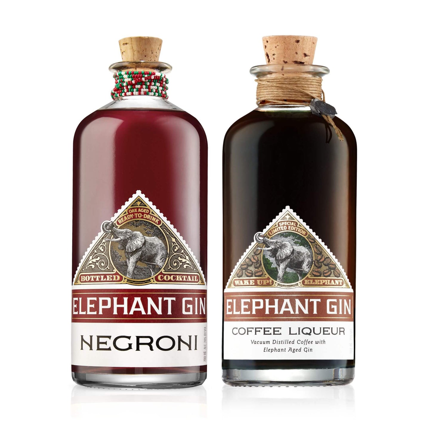 Elephant Gin Negroni 700ml & Coffee Liqueur 700ml Bundle