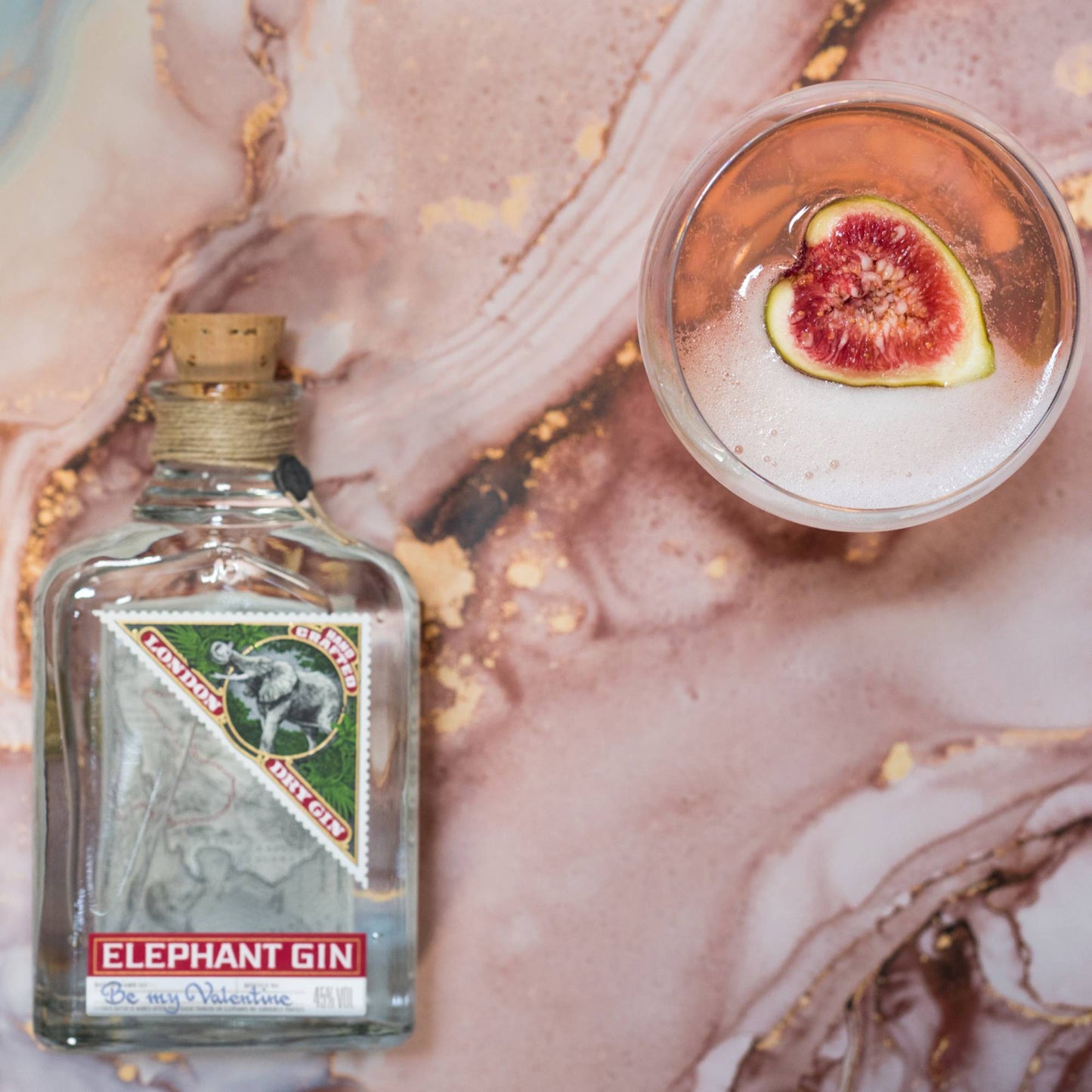 Personalisierbarer Elephant London Dry Gin in Leinengeschenkbox