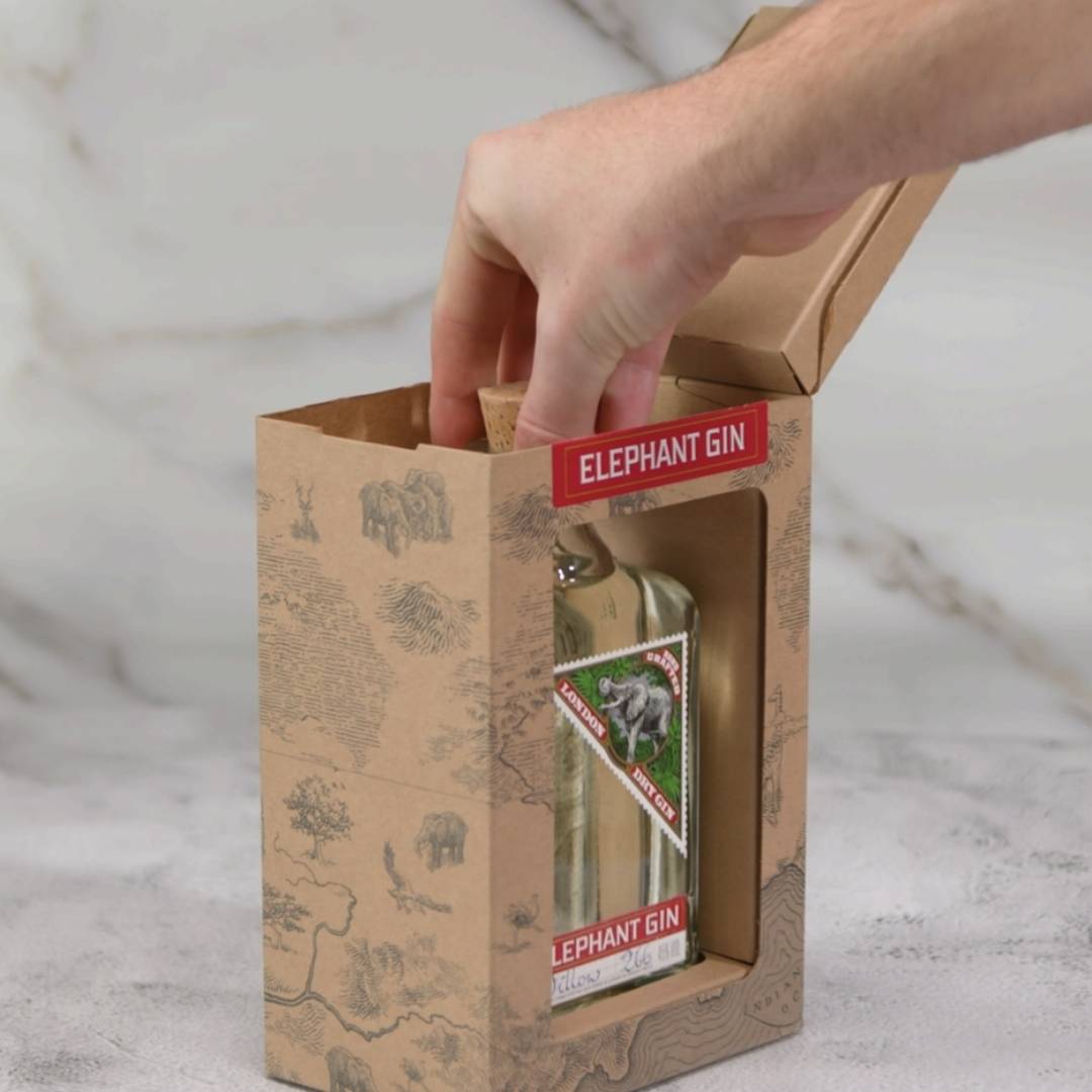 Elephant Gin Map Gift Box video showing different gift boxes and angles