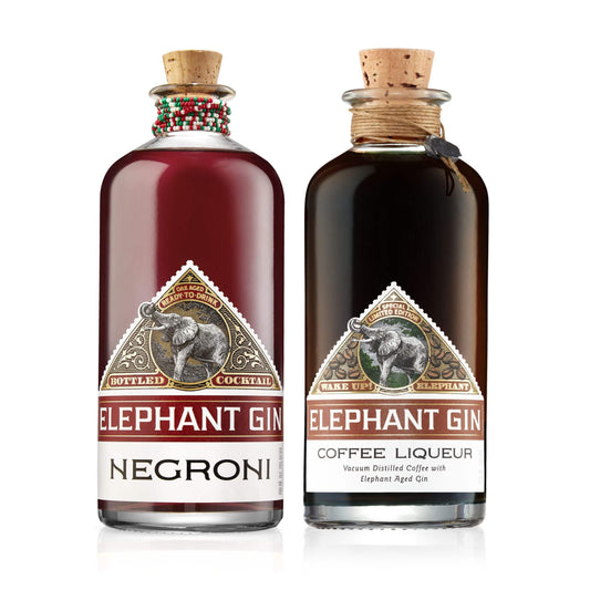 Elephant Gin Negroni 700ml & Coffee Liqueur 700ml Bundle