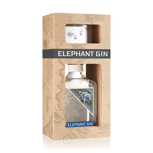 Elephant Strength Gin in Geschenkbox mit Tumbler Glas